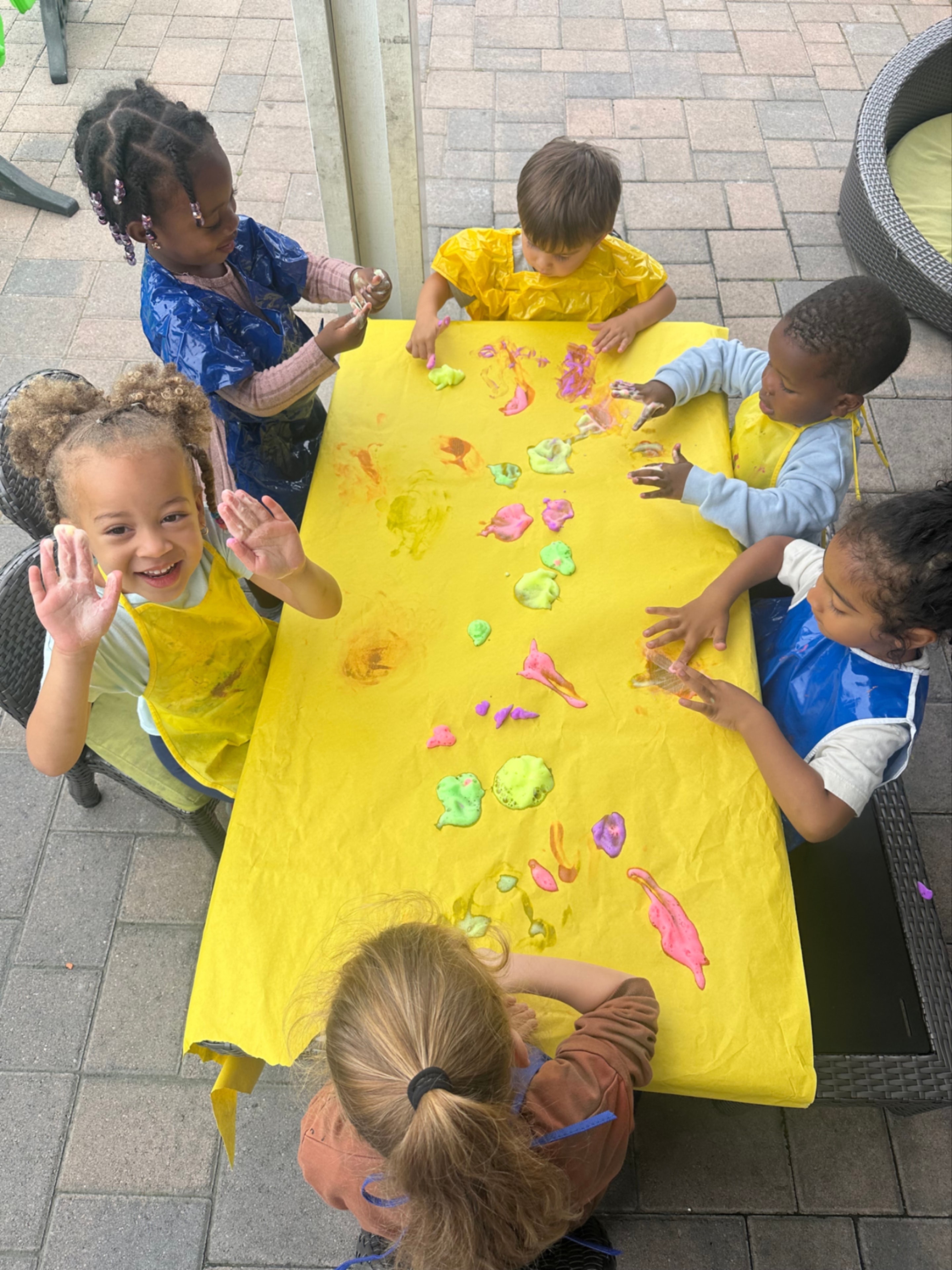Bright, colorful classroom at Leap Beyond Learning Center